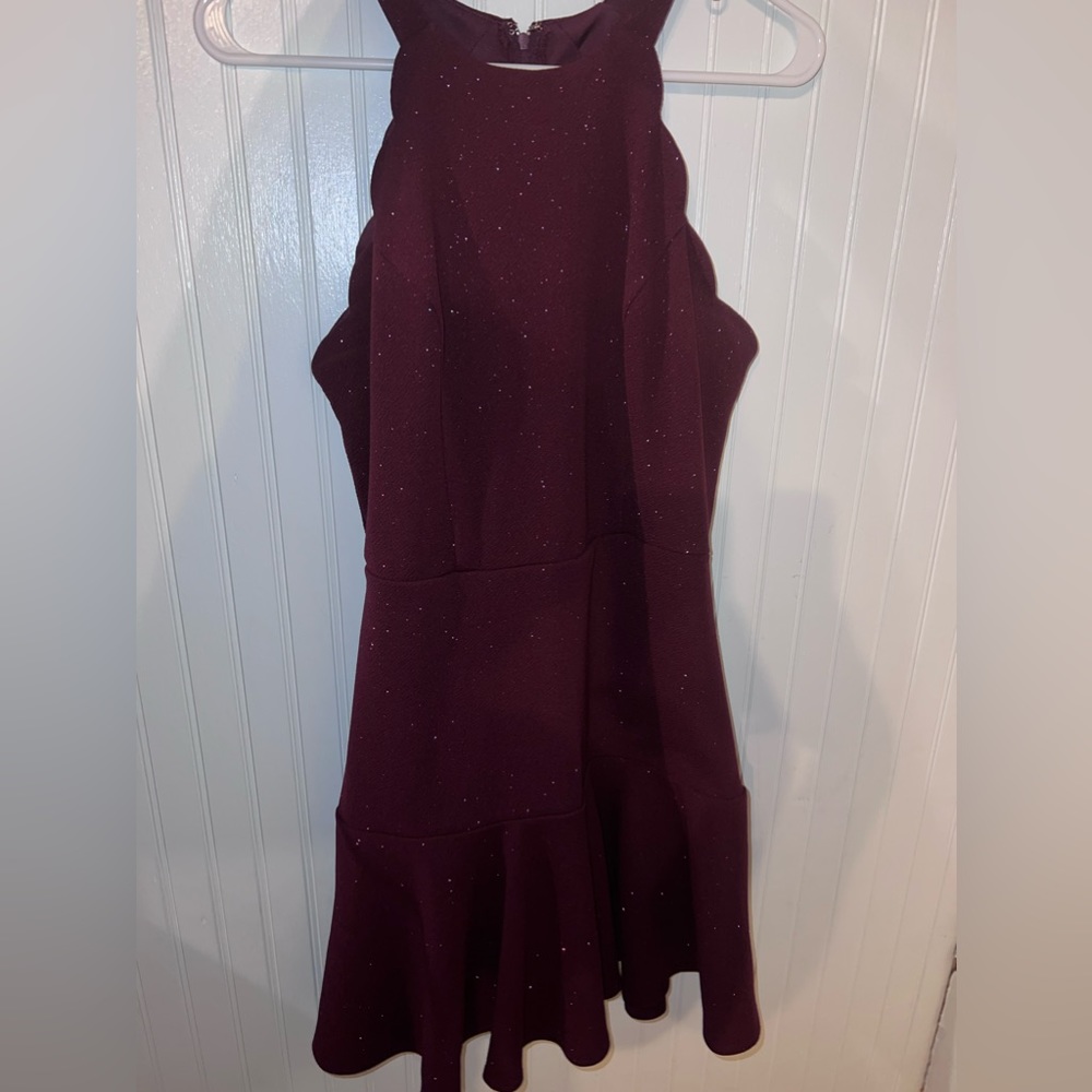 Purple dress that was only worn once. Nice fabric